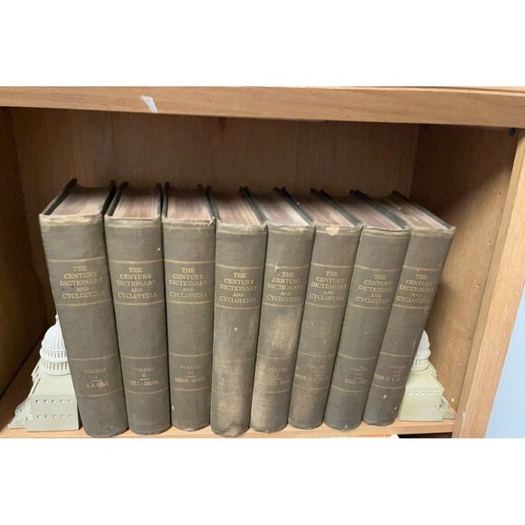 vintage book lot Decorative Vintage Hardcover Book Century Dictionary Cyclopedia - Picture 3 of 5